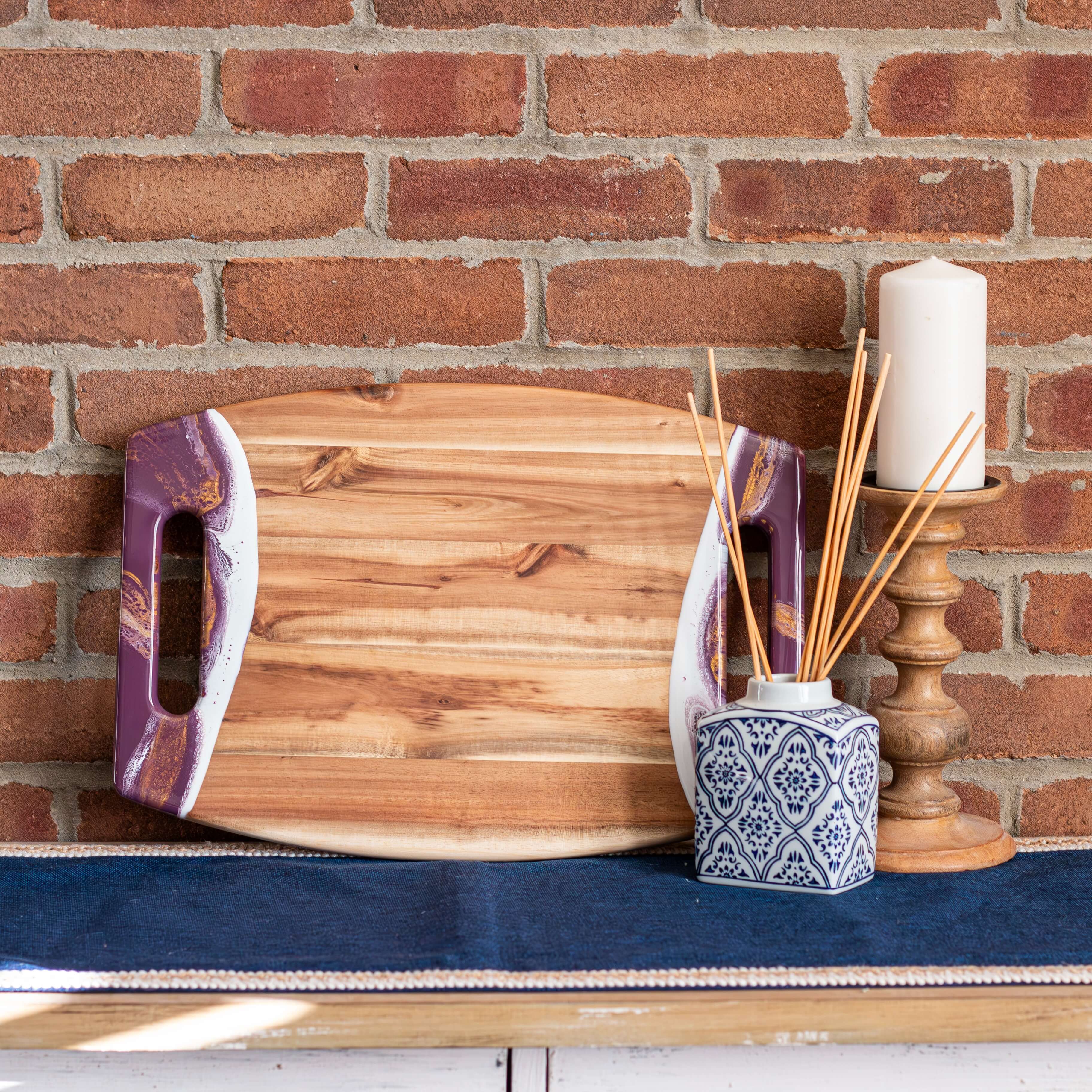 Acacia Charcuterie Board With 2 Handles