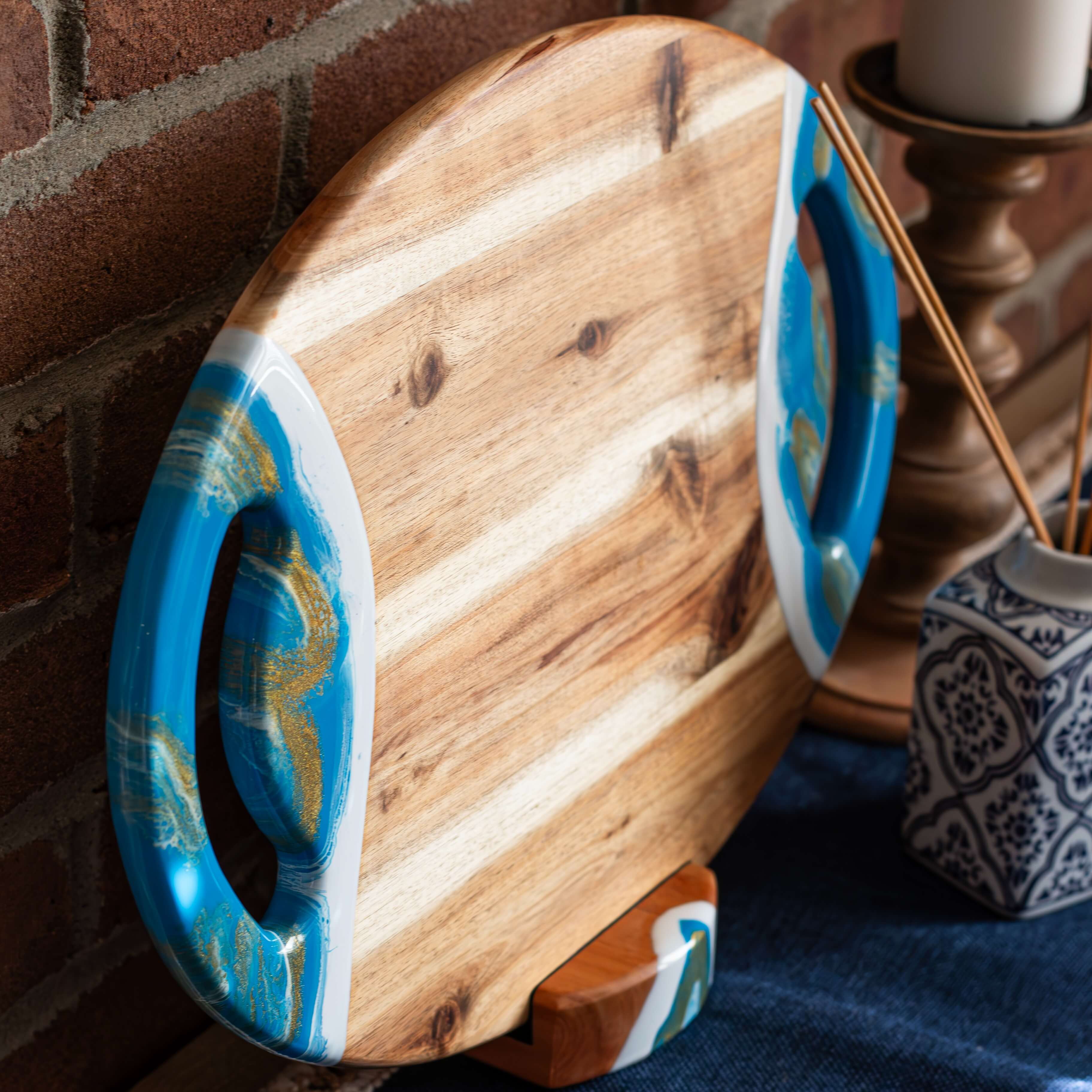 Acacia Charcuterie Board With 2 Handles