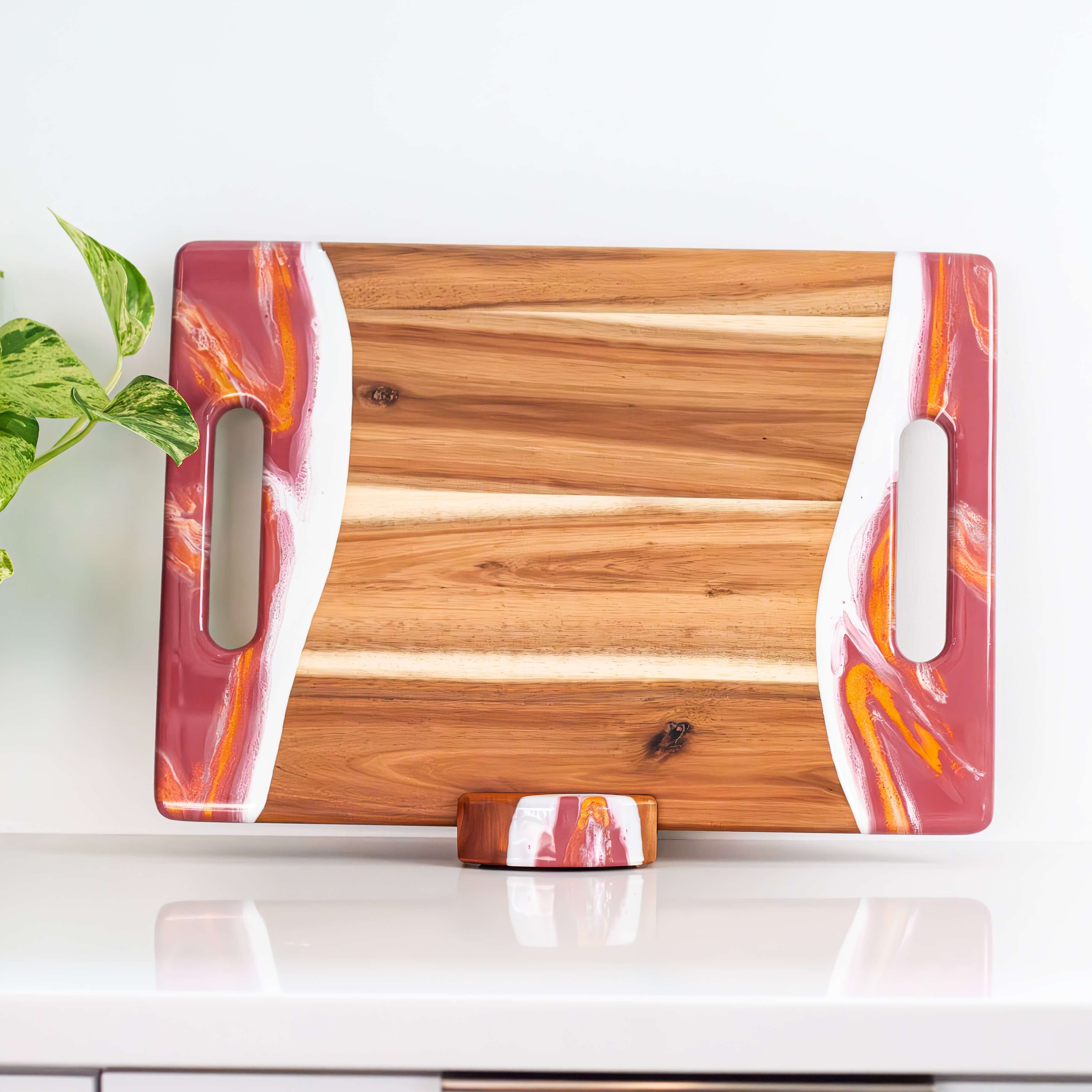 Acacia Charcuterie Board With 2 Handles