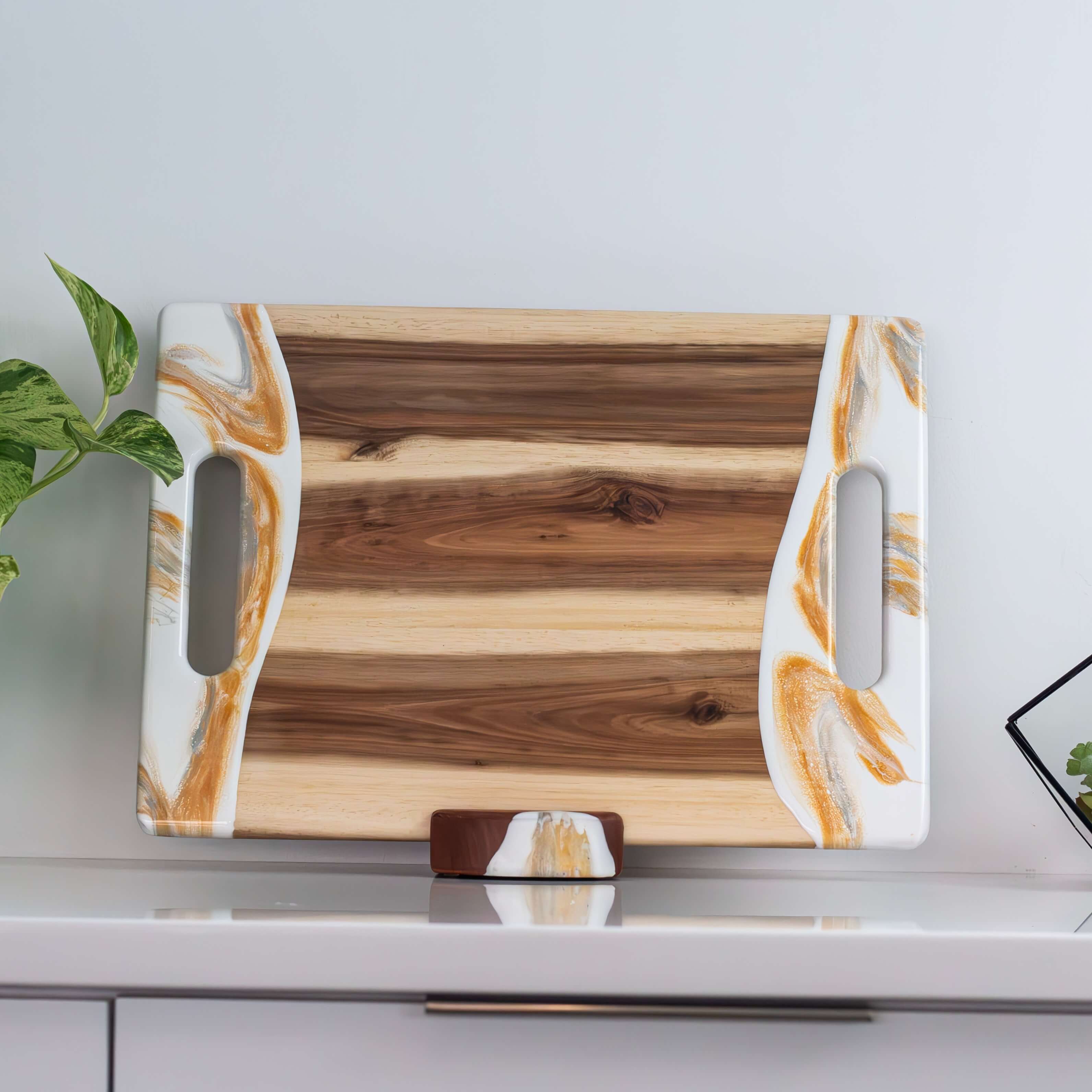 Acacia Charcuterie Board With 2 Handles